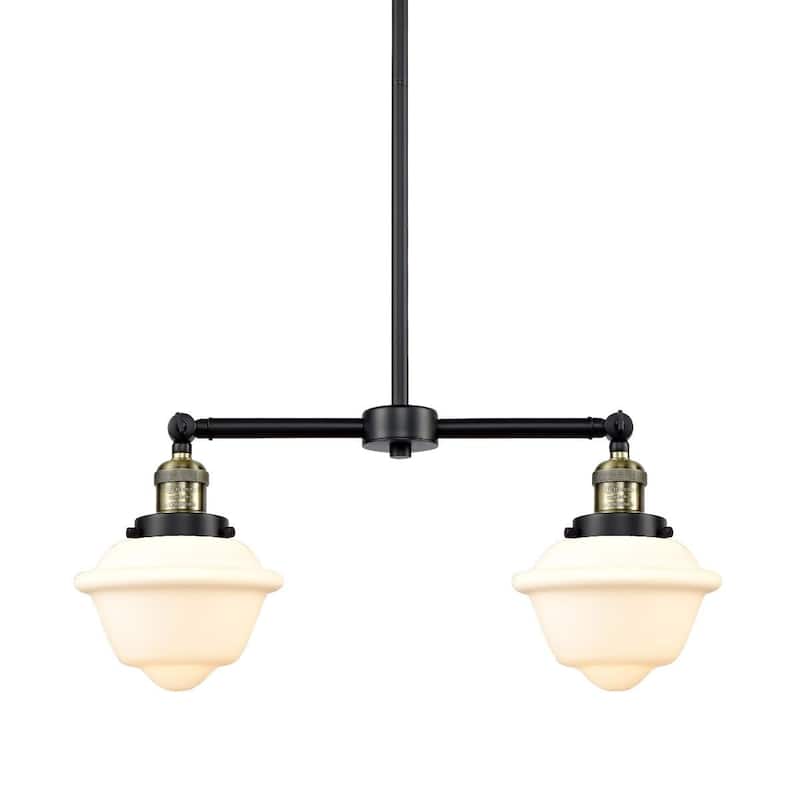 Innovations Lighting Small Oxford 2 Light 24" Wide Linear Chandelier