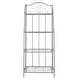 preview thumbnail 34 of 53, SAFAVIEH Amaris Victorian Wrought Iron 4-Tier Outdoor Bakers Rack. - 25" W x 15" D x 63" H