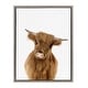preview thumbnail 1 of 17, Sylvie Baby Highland Calf Animal Print Framed Canvas by Amy Peterson