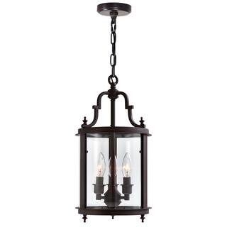 Desire 3 Light Oil Rubbed Bronze Drum Shade Mini Pendant - Oil Rubbed Bronze