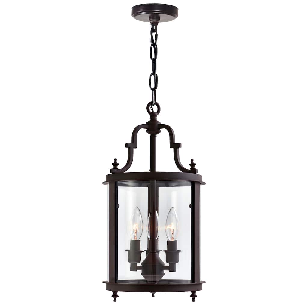 Desire 3 Light Oil Rubbed Bronze Drum Shade Mini Pendant - Oil Rubbed Bronze