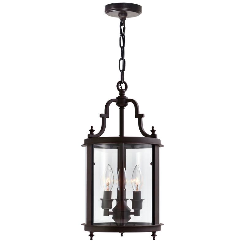 Desire 3 Light Oil Rubbed Bronze Drum Shade Mini Pendant - Oil Rubbed Bronze - Oil Rubbed Bronze