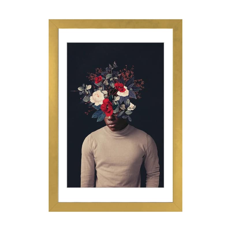 iCanvas "In the Small Hours of the Morning" by Frank Moth - Gold - 32x24x1
