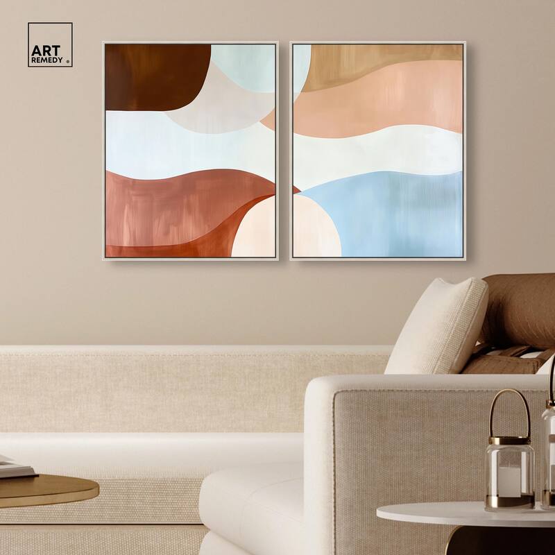Evolving Shapes I Canvas Set of 2 by Art Remedy