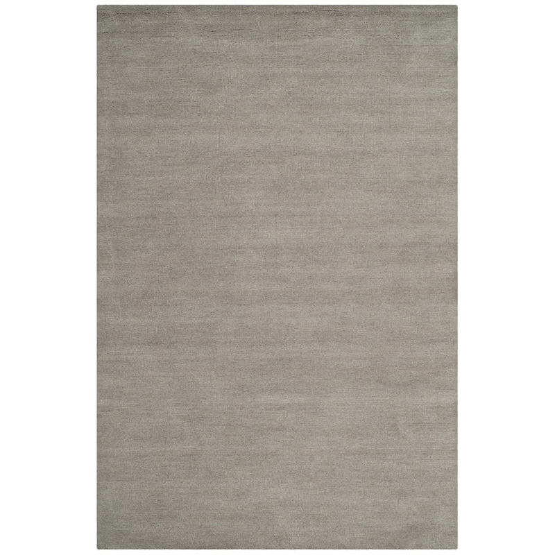 SAFAVIEH Handmade Himalaya Colorweave Plaid Modern Wool Rug - 4' x 6' - Grey