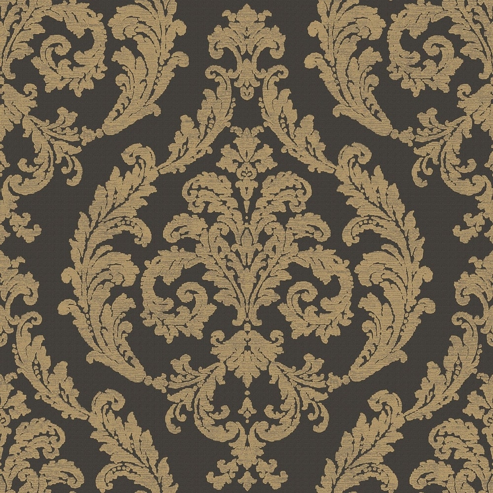 Galerie Wallcoverings Palazzo 2 Collection Silk Damask Vinyl on Non-woven Shimmer Wallpaper Roll