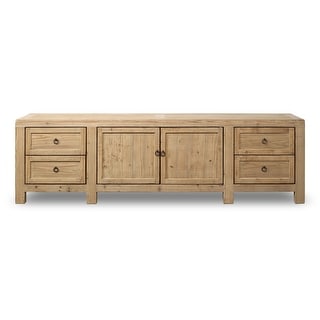 Approx.92 Inches Long Four Drawers Sideboard Weathered Natural