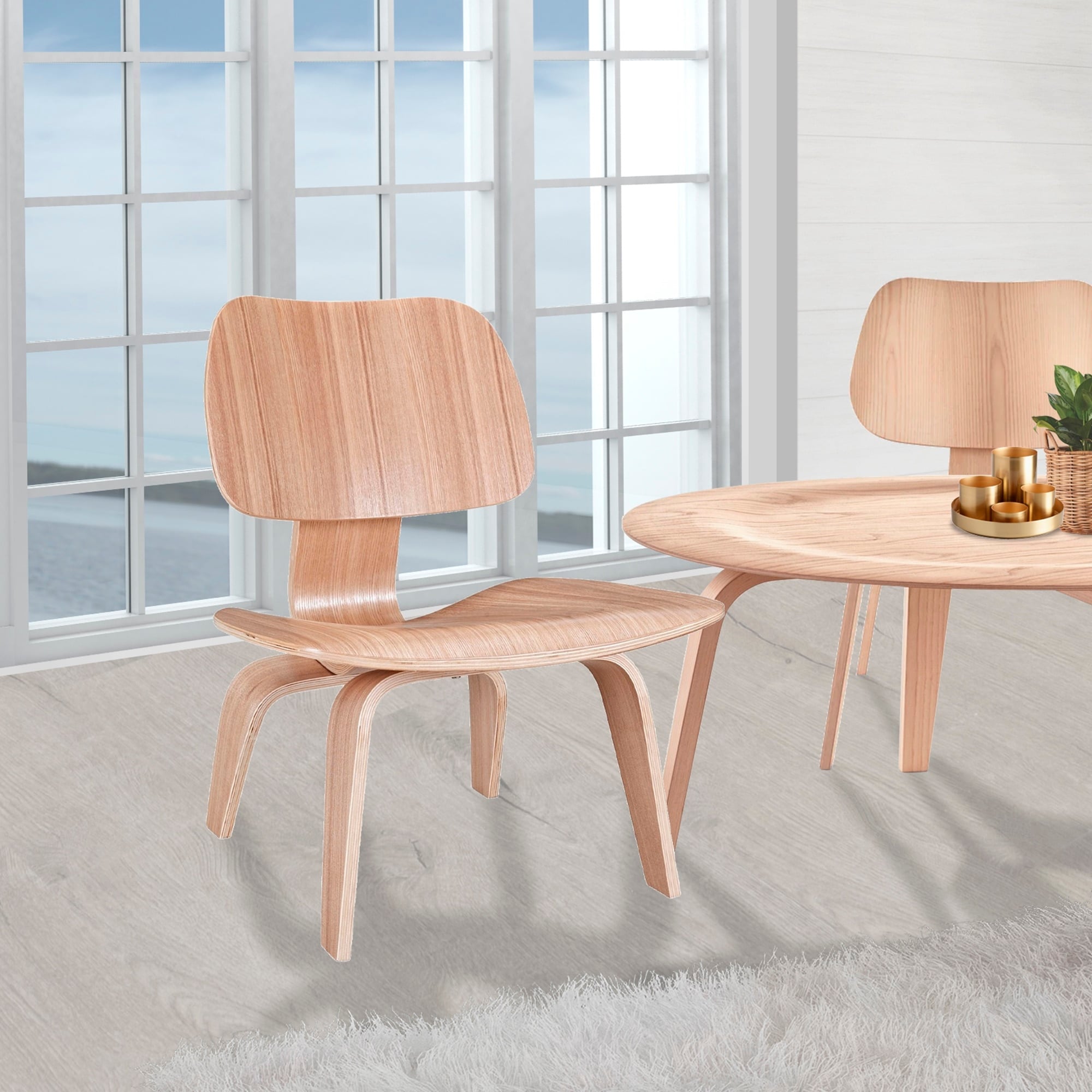 Natural wood accent chair sales