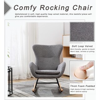 Accent Rocking Chair Small Small Rocking Accent Chair - Bed Bath & Beyond - 36965044