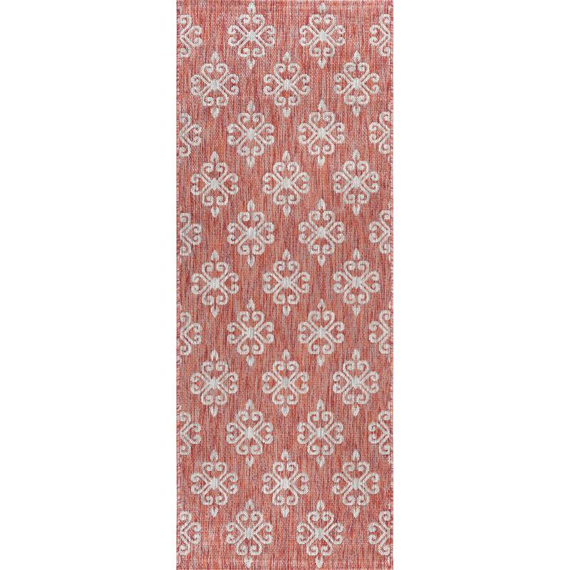 Colonnade Transitional Scroll Indoor/Outdoor Area Rug