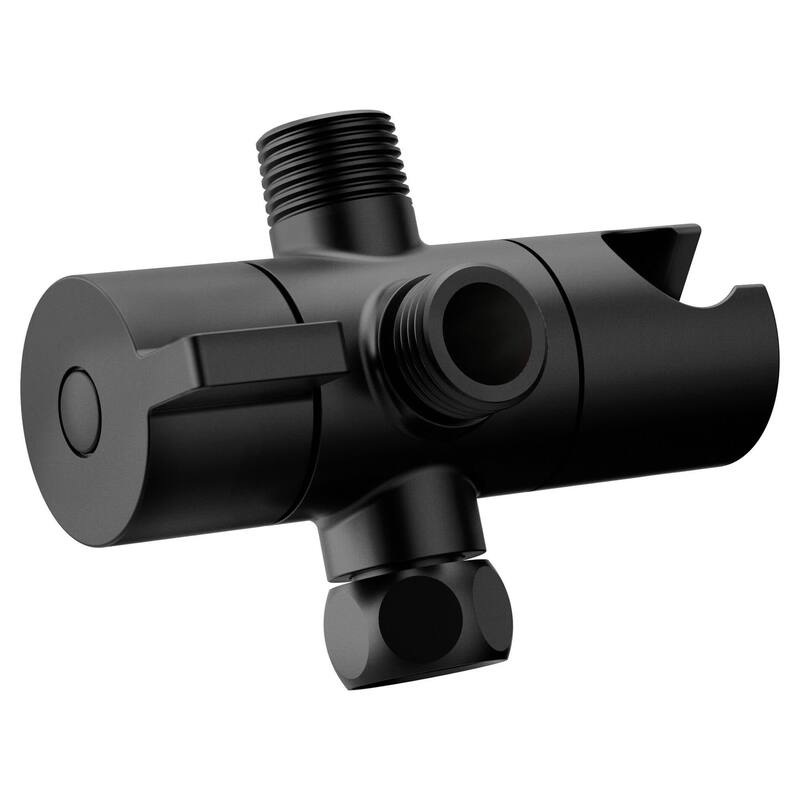 Moen Shower Arm Diverter with Hand Shower Cradle - Matte Black