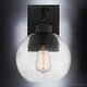 preview thumbnail 5 of 5, Luxury Contemporary Outdoor Wall Light, 12.75"H x 9"W, with Casual Style, Ash Black, by Urban Ambiance