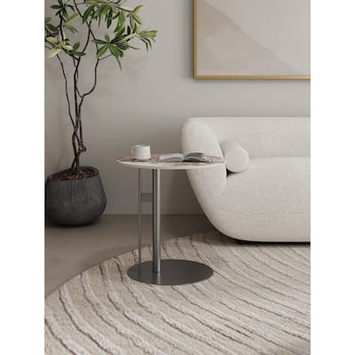 Manhattan Comfort Alondra Black Modern End Table