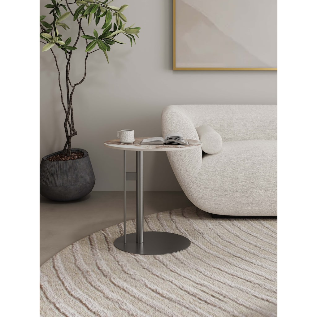 Manhattan Comfort Alondra Black Modern End Table