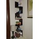 Danya B. Large Decorative 5-Tier Corner Floating Wall Mount Display Shelving Unit