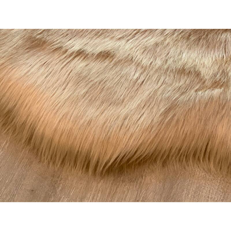 Ovella Home Premium Faux Sheepskin Shag Round Area Rug