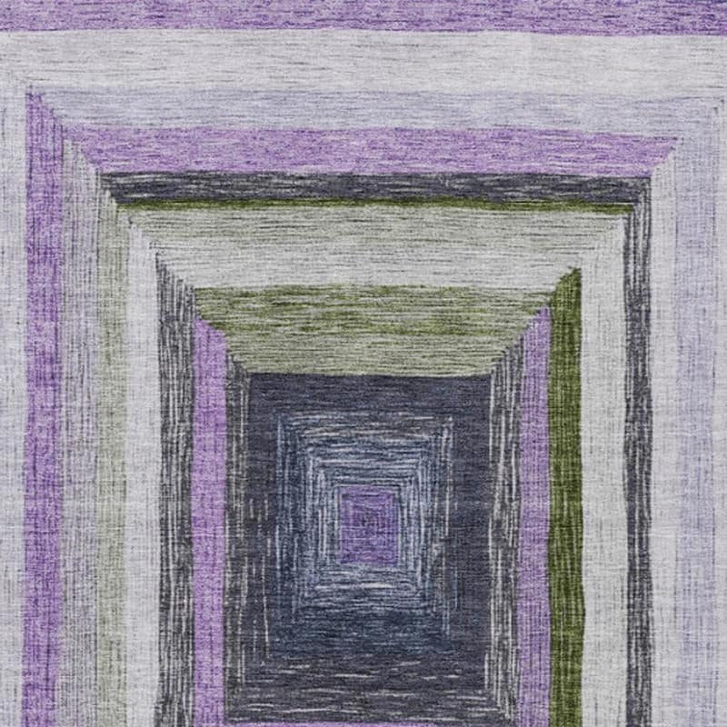 HomeRoots Geometric Transitional Rectangle Outdoor Rug