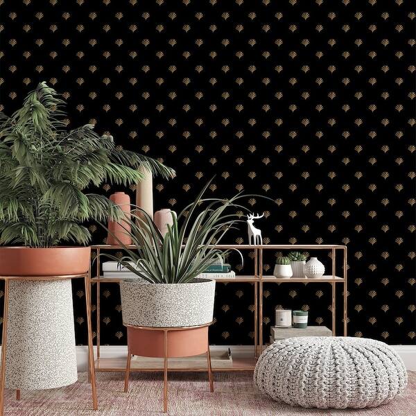 Fan Leaves Pattern Removable Wallpaper Bed Bath & Beyond 34505549