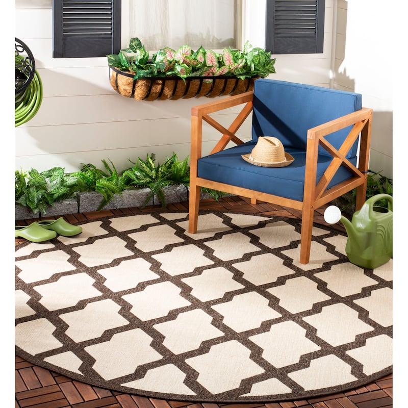 SAFAVIEH Beach House Petrona Indoor/ Outdoor Waterproof Patio Backyard Rug
