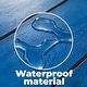 preview thumbnail 1 of 4, FurnitureR 3-Piece HDPE Outdoor Bar Table Set with 2 High-Back Chairs, Lake Blue HDPE BLUE
