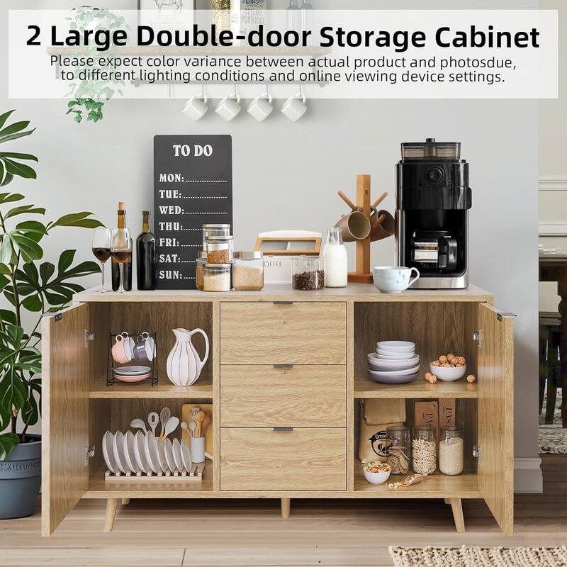 Modern Storage Cabinet with 3 Drawers