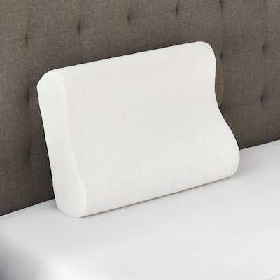 Bodipedic Classics Contour Memory Foam Bed Pillow - White