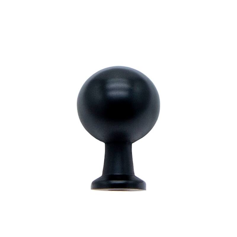Utopia Alley Lyon Cabinet Ring Pull Knob -Matt Black Drawer Pull Knobs 0.87"