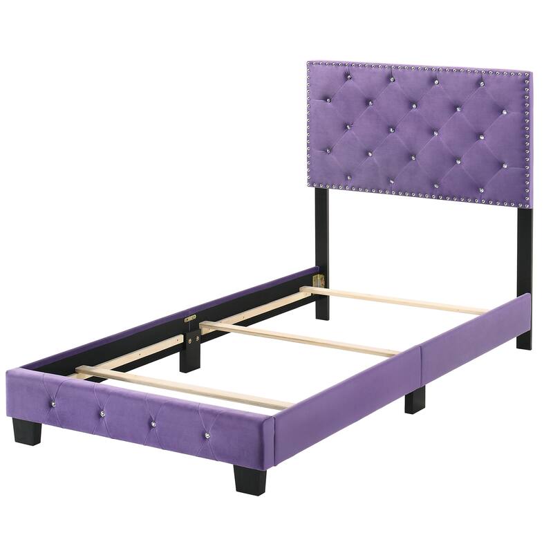 Purple Twin Bed for Stylish Spaces