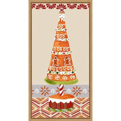 Gingerbread Wonderland II by Melissa Wang (14 x 27 in.), Framed Canvas Wall Art Print - Sylvie Natural