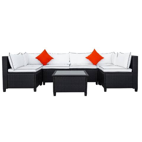 U-Shape Quality Rattan Wicker Sectional Patio Outdoor Furniture Set