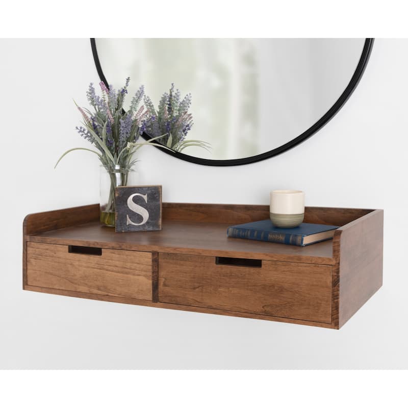 Kate and Laurel Kitt Floating Shelf Console Table