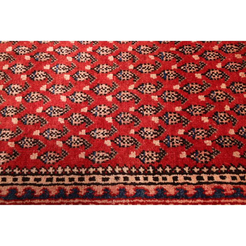 ECARPETGALLERY Hand-knotted Andelz Red Wool Rug - 4'4 x 7'1