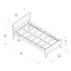 preview thumbnail 17 of 33, Mid-Century Modern Twin-Size Panel Bed