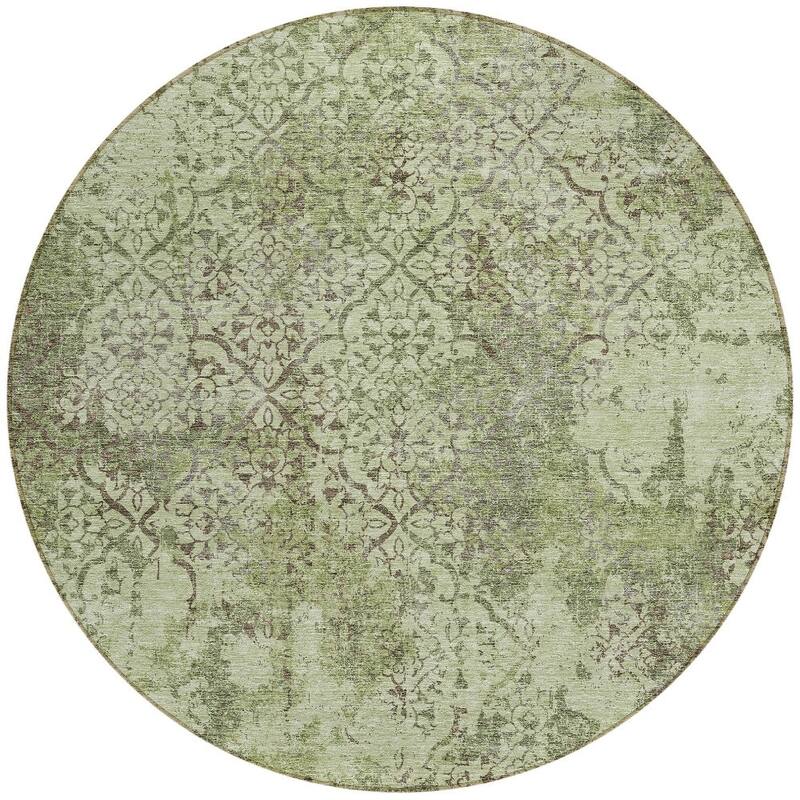 HomeRoots Floral Transitional Rectangle Outdoor Rug