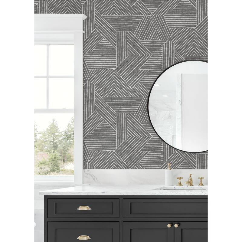Stacy Garcia Home Etched Geometric Peel and Stick Wallpaper