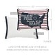 preview thumbnail 3 of 3, Land Of The Free Because Of The Brave American Map On Red Stripes Pillow 14x20