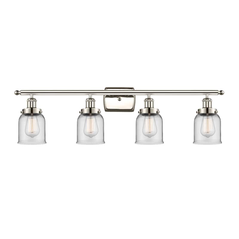 Innovations Lighting Ballston Urban Bell - 4 Light 36" Bath Vanity Light - Clear/Polished Nickel