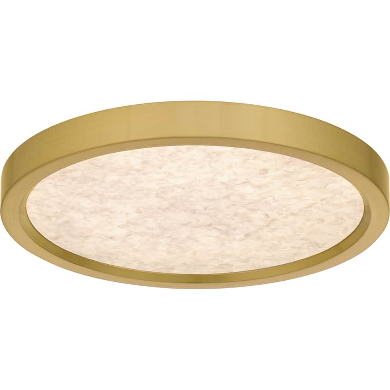 Outskirts Integrated LED Brushed Gold Flush Mount with CCT Switch