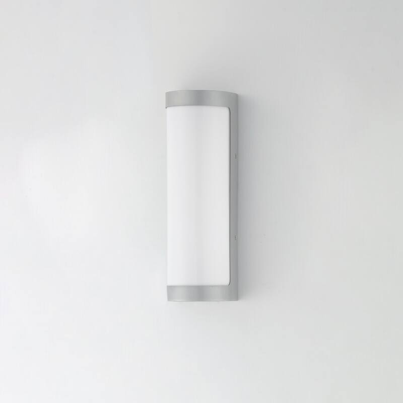 Maxim 55512WT Halfpipe 2 Light 15" Tall ADA Compliant LED Outdoor Wall