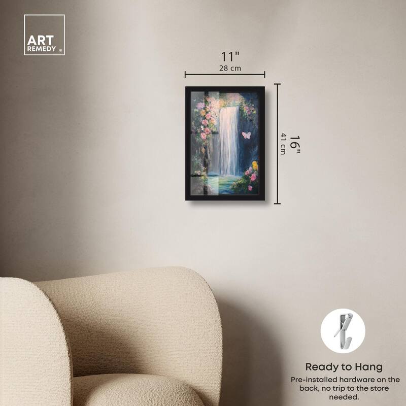 Hidden Falls I Shadowbox by Art Remedy
