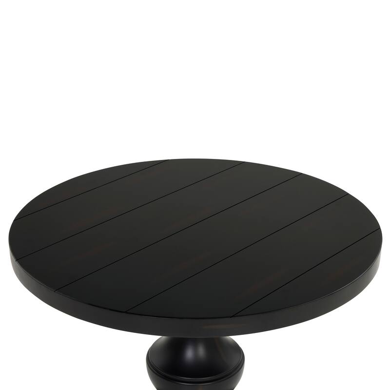 26-Inch Diameter Traditional Round Pedestal End Table