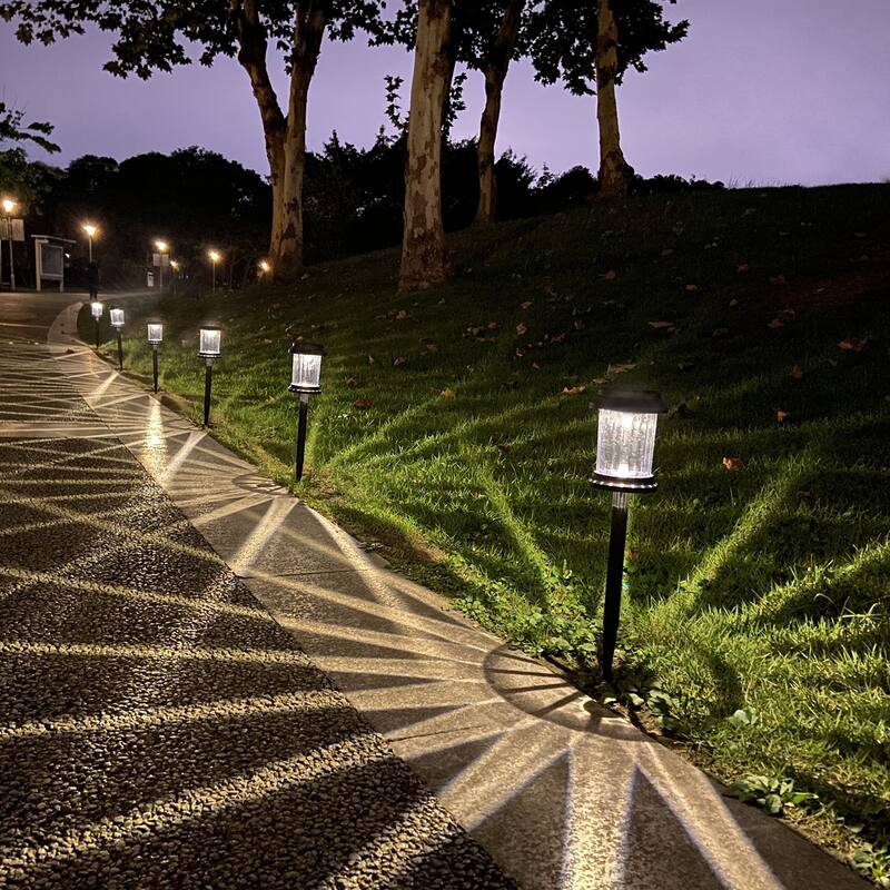 Solar Powered Integrated LED Garden pathway Light Pack(Set of 6)