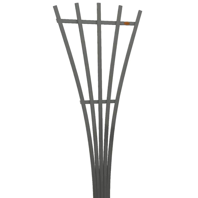 HIGHWOOD Eco-Friendly 6ft Traditional Fan Trellis - Coastal Teak