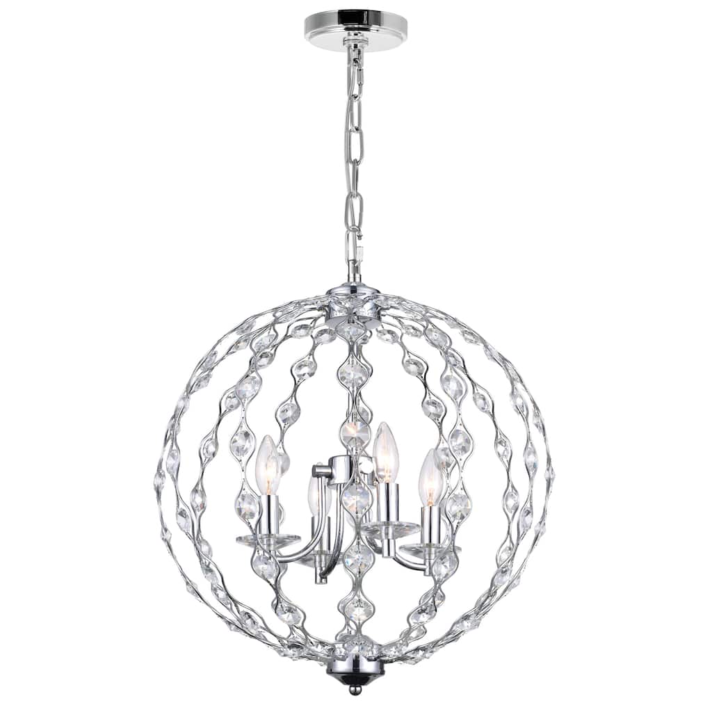 Esia 4 Light Chandelier With Chrome Finish