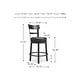 preview thumbnail 18 of 42, Valebeck Swivel Barstool