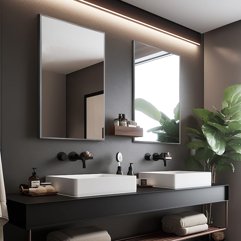 Modern Wall Mirrors for Bathroom Vanity Mirror(Set Of 2) - 36*24