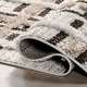 preview thumbnail 9 of 7, Nuloom Crimson High-Low Plaid Tasseled Area Rug