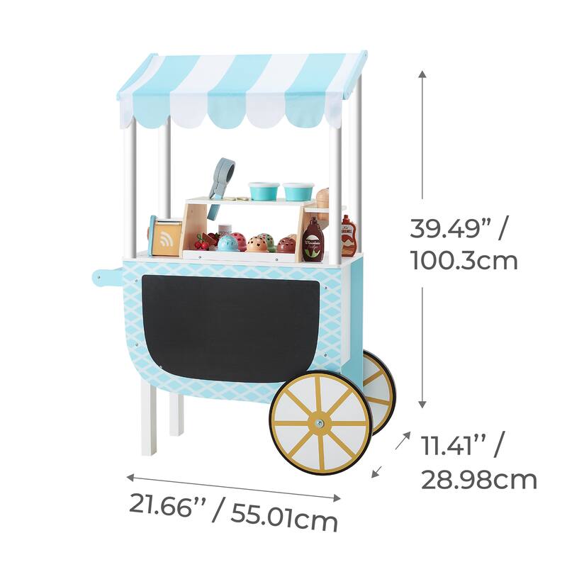 Teamson Kids My Little Helper Ice Cream Cart & Accessories