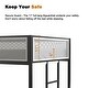 preview thumbnail 5 of 5, Twin Twin Bunk Bed Metal with Mesh Guard Rail and Stable Ladder