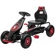 preview thumbnail 10 of 8, Durable Kids Pedal Go-Kart, 3-Position Seat, Shock-Absorbing Suspension - Red